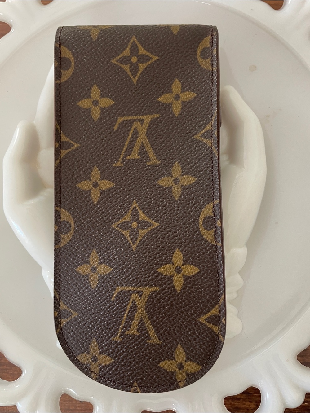 Louis Vuitton Monogram Brown Eyeglass Pouch with COA - Picture 2 of 10